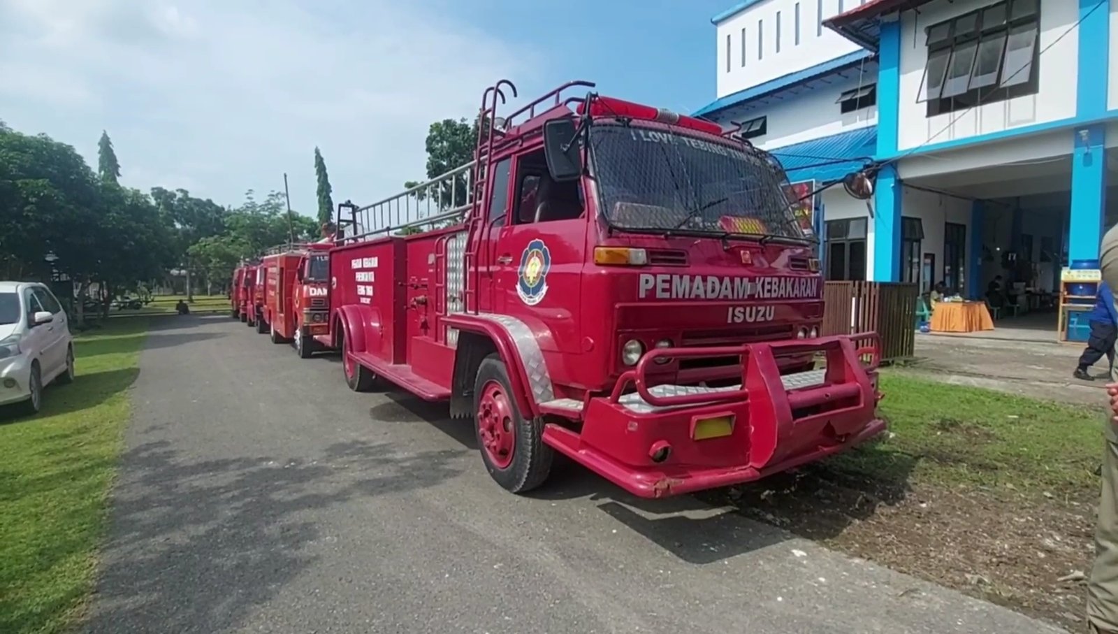 Dinas Pemadam kebakaran memberikan sosialisasi kepada masyarakat kota tebing tinggi