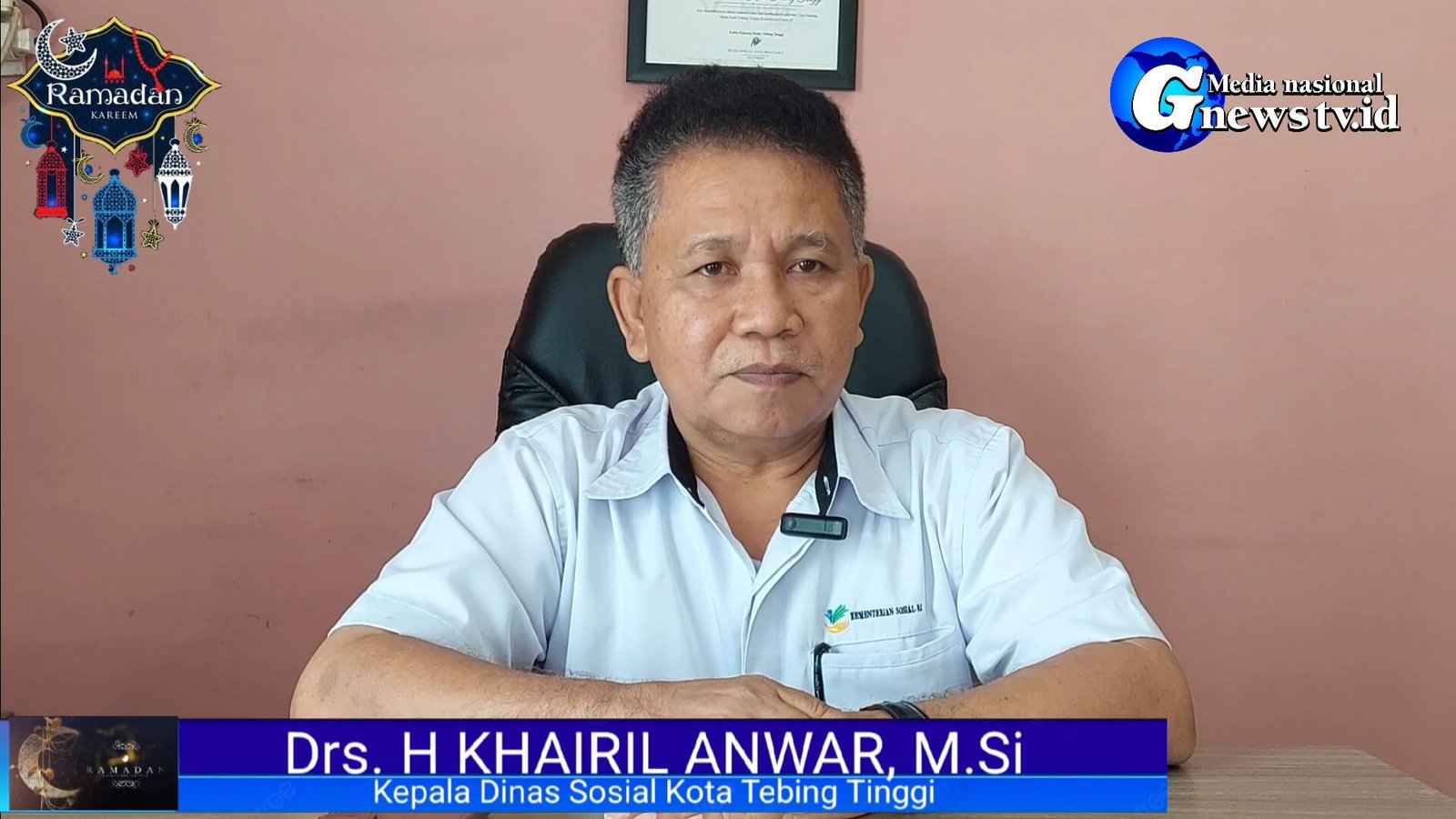 Greeting Ramadan & Himbauan Kepala Dinas Sosial Tebing Tinggi