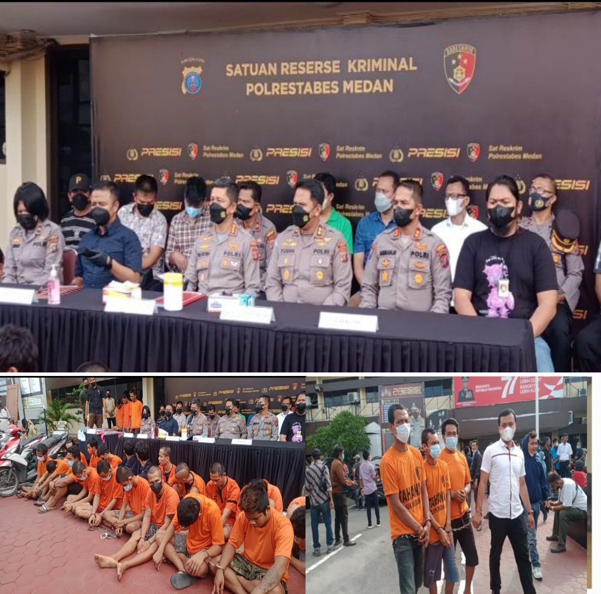 Tim Kapolsek2Paparkan kasus Pembunuhan Dan Pemerkosaan Serta Pencurian Di Polrestabes