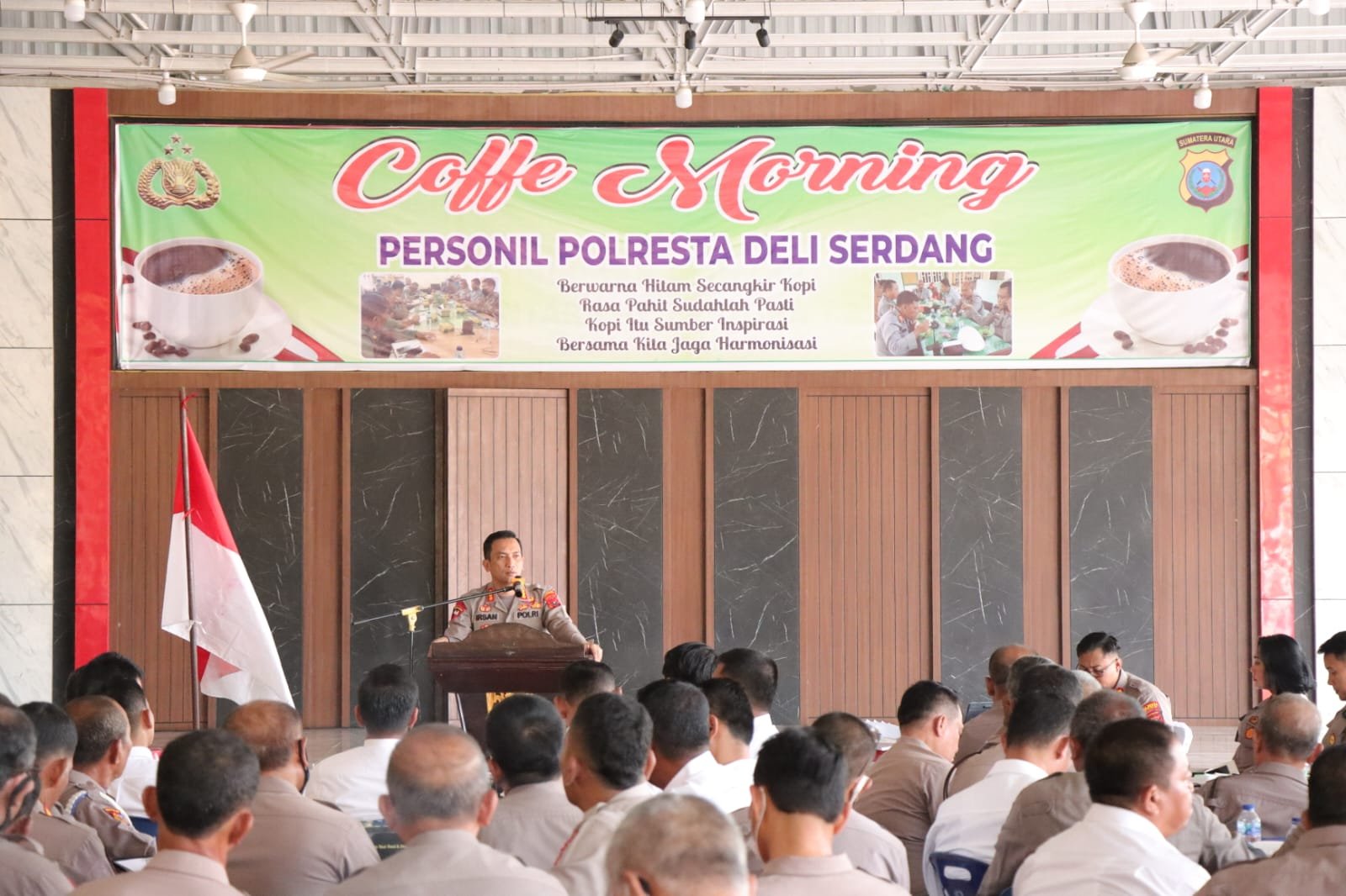 Kapolresta Deli Serdang Gelar Coffee Morning Dan Anev Bersama Para Perwira Polresta Deli Serdang