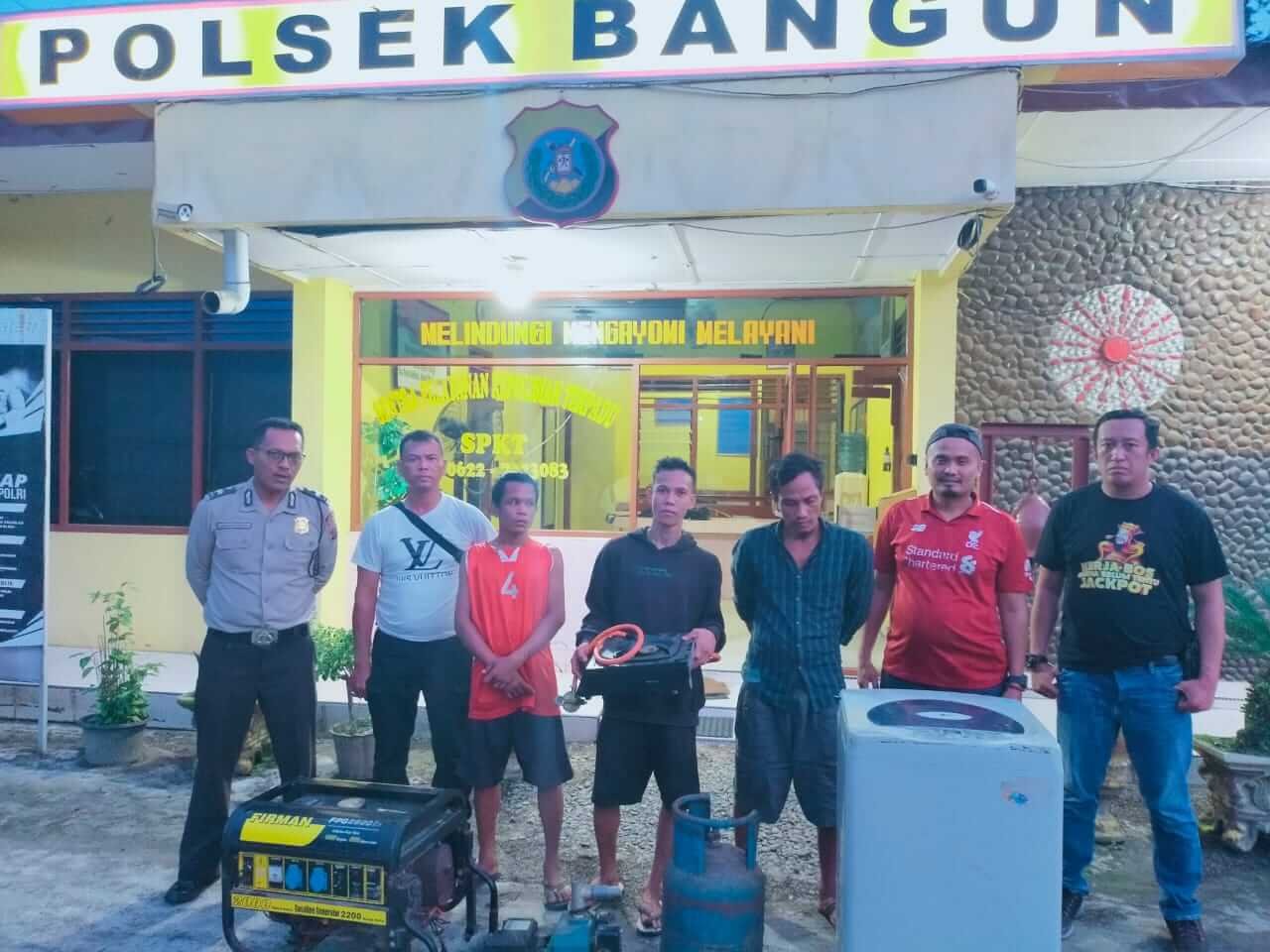 Kapolsek Bangun AKP LS. Gultom,S.H., dalam keterangannya menyampaikan bahwa kejadian pencurian yang dilaporkan korban terjadi di Perumahan Asilom