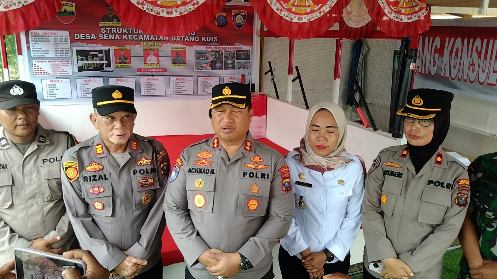 Kasat Binmas Polresta Deli Serdang Dampingi Wadir Binmas Polda Sumut Dalam Penilaian Lomba Sat kamling