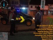Polresta Deli Serdang Tingkatkan Patroli Blue Light, Cegah Kejahatan Di Malam Hari