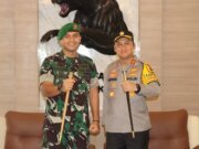 Jalin Silaturahmi, Kapolresta Deli Serdang Berkunjung ke Markas Batalyon Infanteri 121/MK