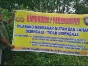 Cegah Karhutla, Polsek Gunung Meriah Himbau Pencegahan Karhutla ke Masyarakat