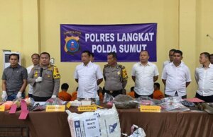 Kapolres Langkat AKBP Faisal Pers Rilis Hasil Ungkap Kasus Selama Bulan Januari 2024