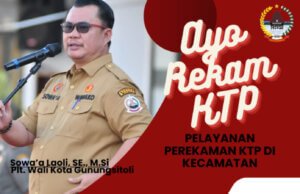 DINAS KEPENDUDUKAN GUNUNGSITOLI LAKSANAKAN KEGIATAN PEREKAMAN KTP elektronik (e-KTP )