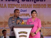 PISAH SAMBUT KAPOLRES NIAS DI HIASI HARU BIRU DAN BERLANGSUNG HIKMAT