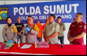 Polresta Deli Serdang Gelar Konferensi Pers Kasus Pengeroyokan di Jalan Arteri Kualanamu