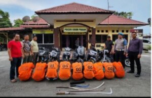 Polsek Lubuk Pakam Berhasil Mengamankan 9 Remaja Yang Membawa Sajam