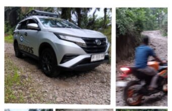 Jalan Alternatif Menghubungkan Kabupaten Sergai-Simalungun Terlihat Kupak kapik Serta Rusak Parah