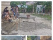 Garpu Peduli Serahkan Bahan Material Perbaikan Jalan Menuju Rumdis Walikota Gunungsitoli