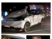 Mobil Honda CRV Warna Putih Tabrak Belakang Truk Tronton Di Jalan Tol Tanjung Morawa, 1 Penumpang Tewas