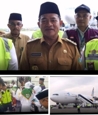 Sempat molor 3 Jam, Keloter Pertama Jamaah Calhaj Asal Kabupaten Asahan Sumut Diberangkatkan