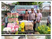 Pembagian Sembako Dari Hasil Ladang Berkat Milik Ipda Terlaksana Sembiring kepada Pengasuh dan Anak anak Pati Asuhan AMALIYAH