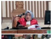 Demontrasi Ratusan Warga Gelar Komedi Parodi mempraktekan menghisap Narkotika Didepan Pengadilan Negeri Kota Tebing Tinggi, ” Meminta Segera Tangkap dan Copot Ketua PN Yang Diduga Vonis Bebas Bandar Narkoba