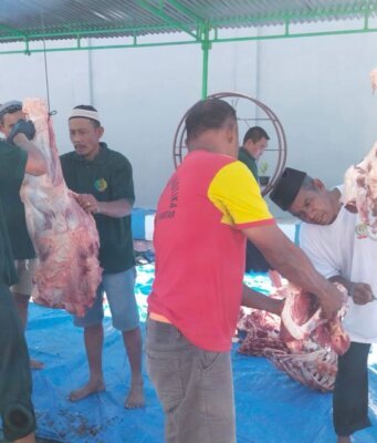 Lapas Narkotika Kelas IIA Pematangsiantar Sembelih 8 Hewan Kurban