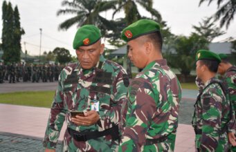 Korem 022/PT Sidak Handphone Prajurit Guna Cegah Judi Online
