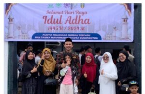 Ketua (DPD KNPI) Kota Gunungsitoli, Karya Septianus Bate’e Turut Rayakan Hari Raya Idul Adha 1445 H/2024.