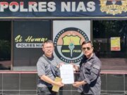 Dua Orang Pemuda Kota Gunungsitoli Laporkan Camat Gunungsitoli