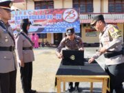 Kapolres Pematangsiantar Pimpin Upacara Sertijab Kabag Ops Kasat Samapta dan Tiga Kapolsek