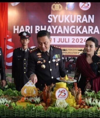 Polresta Deli Serdang Upacara Peringatan HUT Bhayangkara Ke-78 Tahun 2024