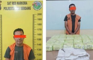 Satnarkoba Polresta Deli Serdang Berhasil Mengamankan 1 Pelaku dan Menyita 24 Kg Sabu di Perairan Asahan