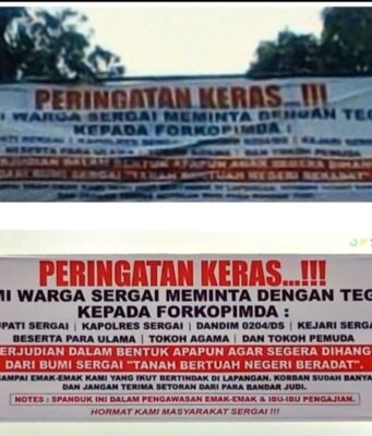 Di Indikasi Maraknya Perjudian di Daerah Sergai”,Emak Emak Di Daerah Itu Seret Forkompinda dan Alim Ulama untuk Ikut Memberantasnya…!!!