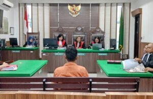 Sidang Pemeriksaan Saksi Kasus Tanda Tangan Palsu, Kades Pasar Baru Arogan