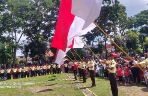 Meriahkan HUT RI ke 79 :PT.STTC Tampilkan Drum Band, 2 Mobil Hias Marcopolo dan 3 DamkarHibur Masyarakat
