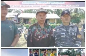 Forkopimcam Bandar Khalifah Hadiri Pembukaan Turnamen Bola Voli “Pemdes Cup” Desa Juhar