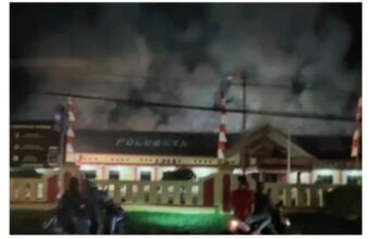 1 Unit ruangan Sat Intelkam Polresta Deli Serdang Terbakar, diduga akibat Korsleting Arus Listrik