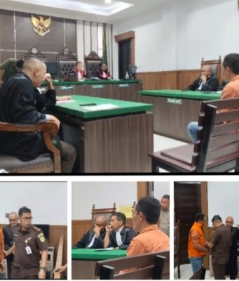 Tok! Palu Hakim Hukum Suriadi Kades Pasar Baru 2 Tahun Penjara, Terdakwa : Pikir-pikir