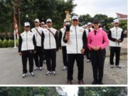 Kapolres Pematangsiantar Sambut Kedatangan Kirab Api PON XXI Tahun 2024 Aceh-Sumut