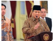 Presiden Prabowo Subianto mengumumkan 48 nama menteri dan 5 pejabat