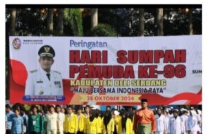 Kapolresta Deli Serdang Hadiri Upacara Peringatan Sumpah Pemuda Ke 96 Pemkab Deli Serdang