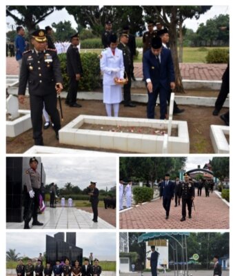 PERINGATI HARI PAHLAWAN 10 NOVEMBER, PEMKO TEBING TINGGI GELAR ZIARAH MAKAM PAHLAWAN DAN UPACARA BENDERA