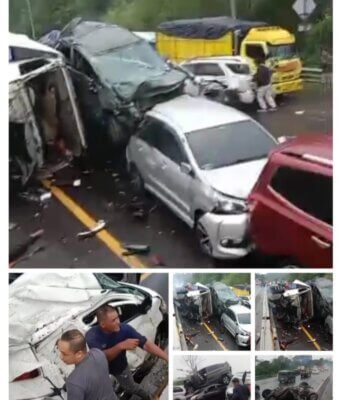 Kecelakaan Beruntun Diduga di akibatkan Truk di Ruas Tol Cipularang, Jasa Marga Percepat Upaya Penanganan