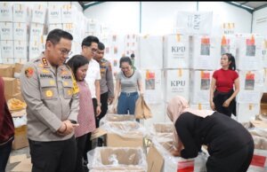 Pastikan Kesiapan Pemilu, Kapolresta Deli Serdang Tinjau dan Cek Gudang Logistik KPU
