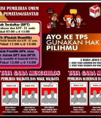 Kpu siantar mengajak warga memilih