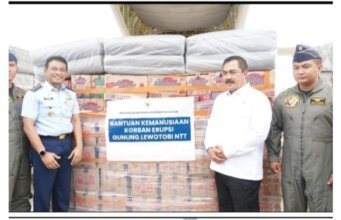 Kementerian Imigrasi dan Pemasyarakatan Kirim Bantuan Kemanusiaan Untuk Korban Erupsi Gunung Lewotobi di NTT