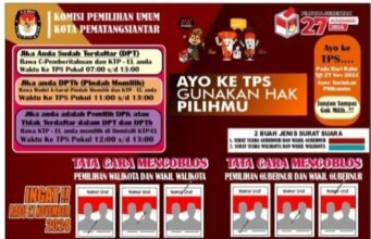 Kpu siantar mengajak warga memilih