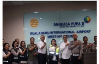 Ops Lilin Toba 2024 Polresta Deli Serdang Gelar Tes Urine Terhadap Awak Maskapai Penerbangan dan Masinis KA di Bandara KNIA