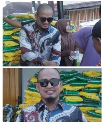 Sukses di Usia Muda, Agung Indra Syaputra Berbagi Ratusan Paket Sembako di Kota Medan