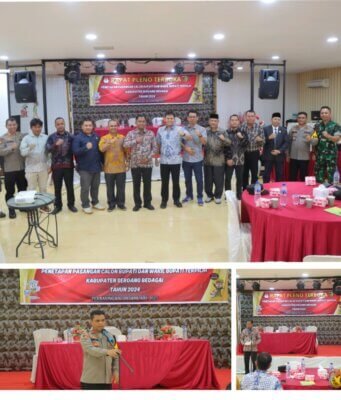 Rapat Pleno Penetapan Paslon Terpilih Bupati dan Wakil Bupati Sergai Tahun 2024 Berlangsung Aman dan Kondusif