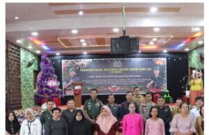 Wakapolres Sergai Kompol Mukmin Rambe Hadiri Open House Natal Kodim 0204/DS