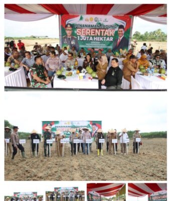 Polres Serdang Bedagai Sukseskan Penanaman Jagung Serentak 1 Juta Hektar untuk Swasembada Pangan 2025.
