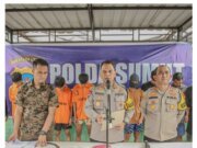 Kapolres Sergei AKBP Jhon Sitepu Gelar Press Release Kasus Tindak Pidana Begal